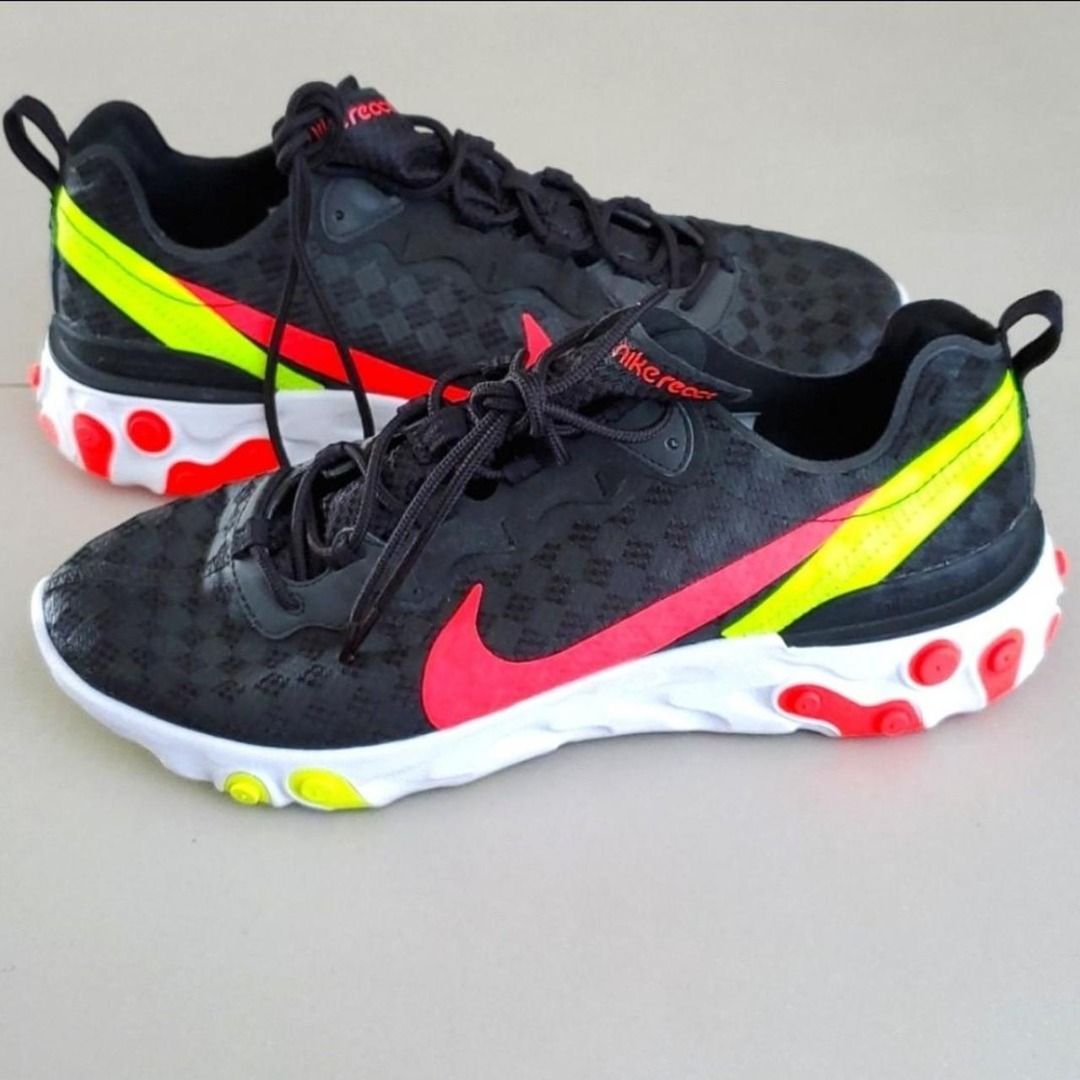 Nike react element 55 black flash crimson sale