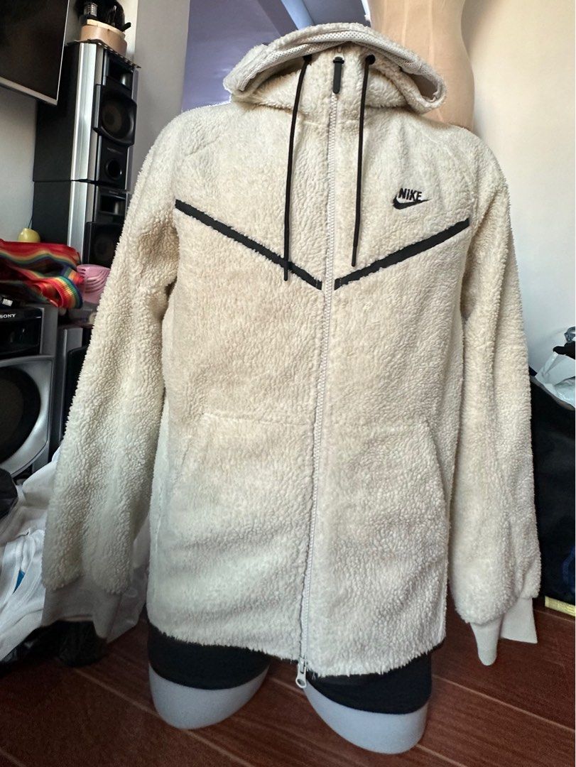 Nike Tech Fleece Sherpa Hoodie Men s Fashion Coats Jackets and Outerwear on Carousell