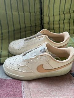 Nike Women's Court Vision Low Next Nature Casual Shoes in Off-White/Sail Wool