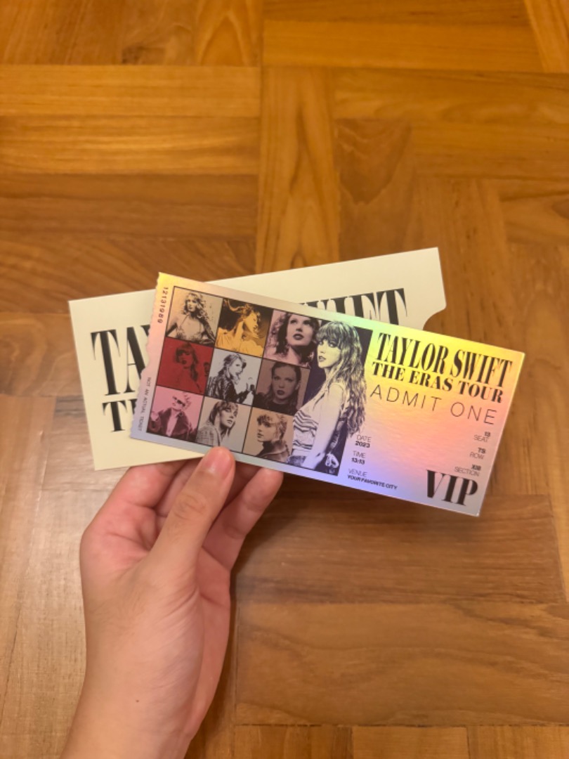 (NOT AN ACTUAL TICKET) Official TAYLOR SWIFT ERAS TOUR MERCH Souvenir ...
