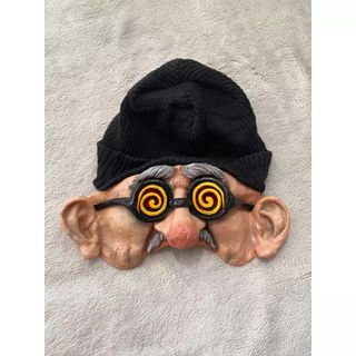 Old Man or Bum Mask Costume Accessory for Adults