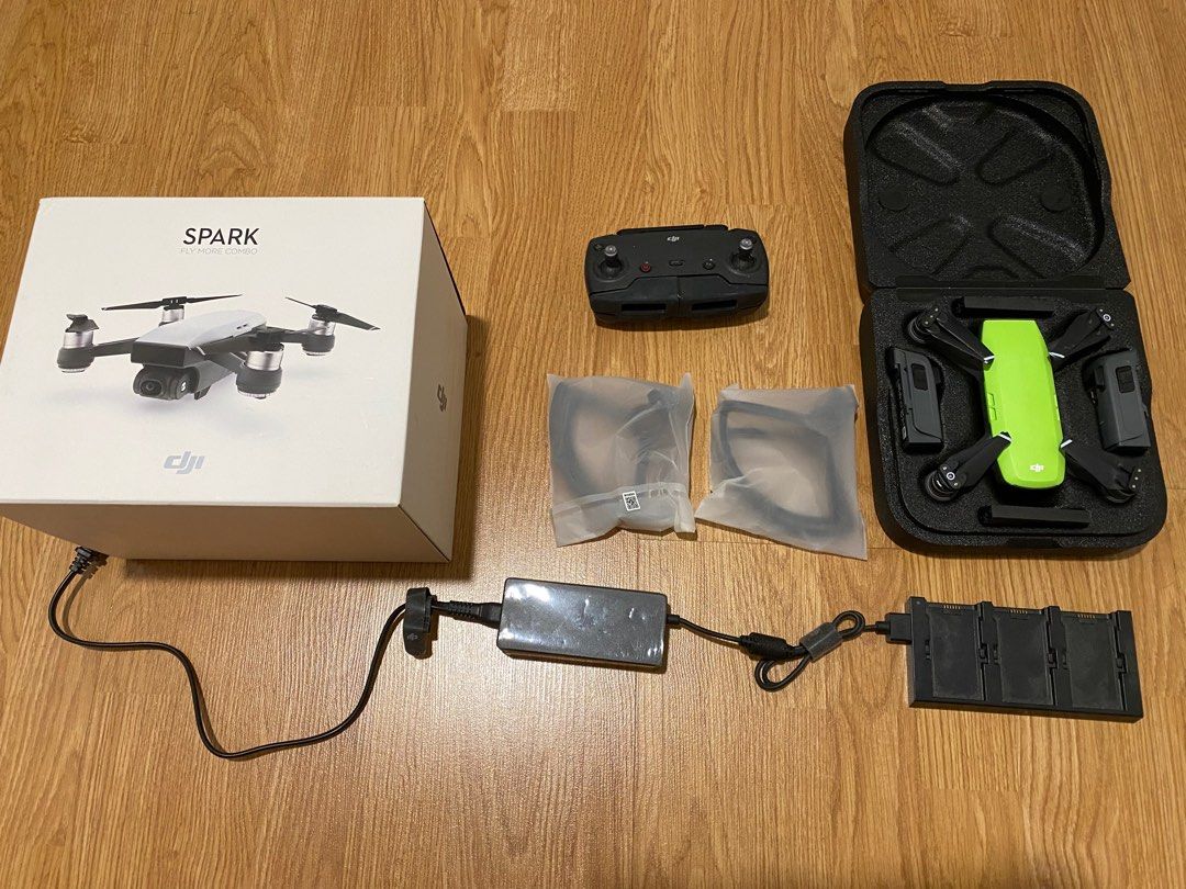 Dji spark green fly more combo sales