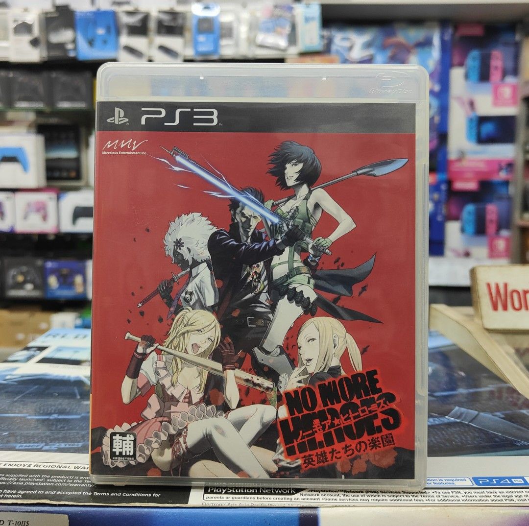 PS3 No More Heroes Eiyuutachi No Rakuen Video Gaming Video Games