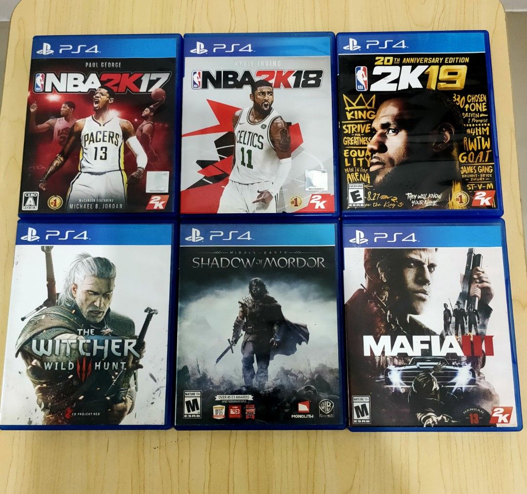 PS4 Games For Sale The Witcher Wild Hunt Mafia 3 Shadow of