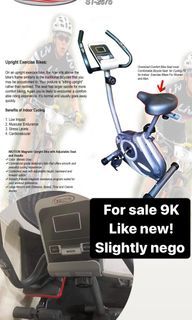 Questor Stationary Bike with LCD Exercise Fitness Machine Gym Cardio Equipment