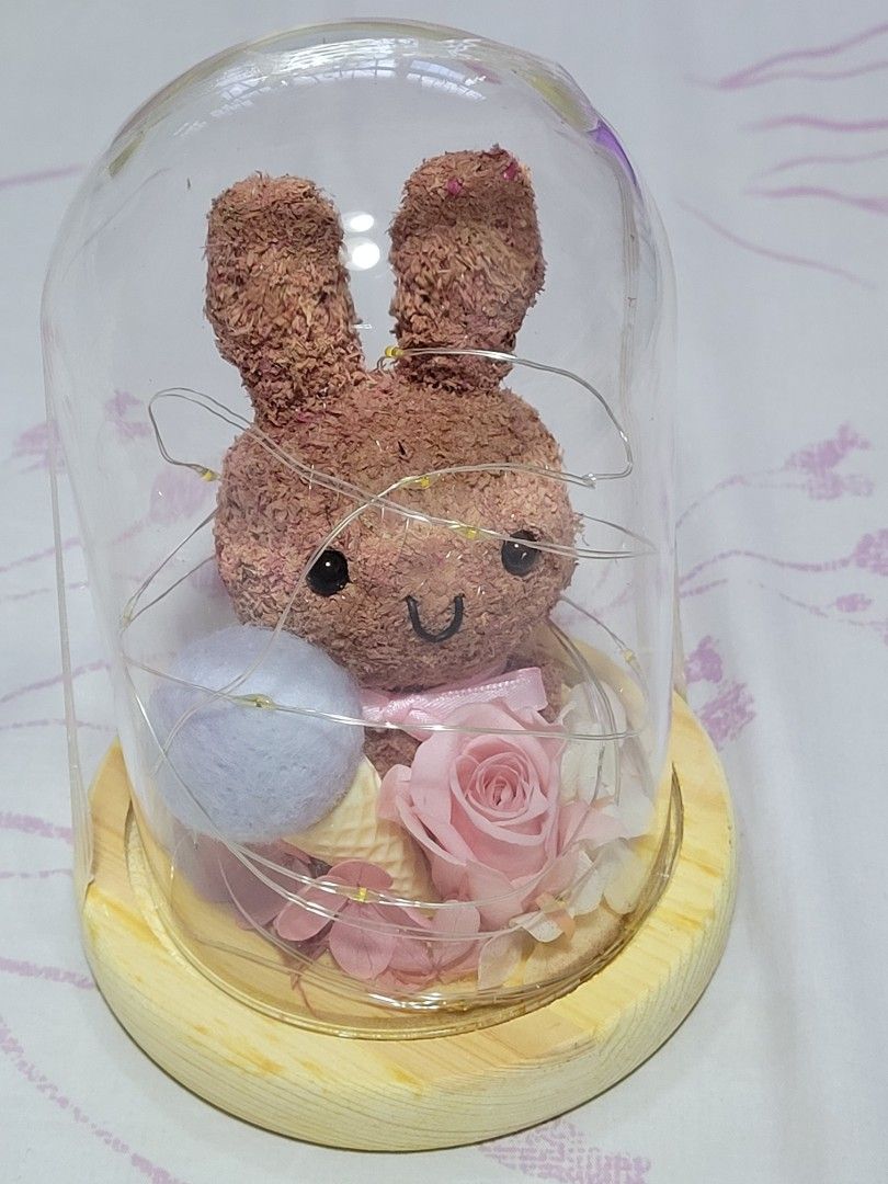 Rabbit Preserved Flower, Hobbies & Toys, Stationery & Craft, Flowers ...