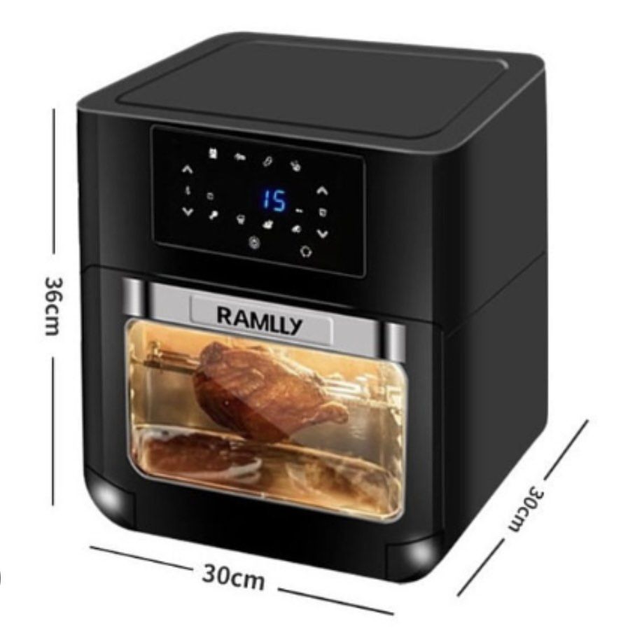 Ramlly POWER AIR FRYER OVEN 12L BLACK