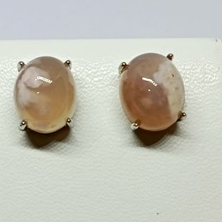 Sakura Agate Earrings