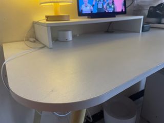 Scandinavian TABLE with DRAWERS FOR SALE (WHITE)