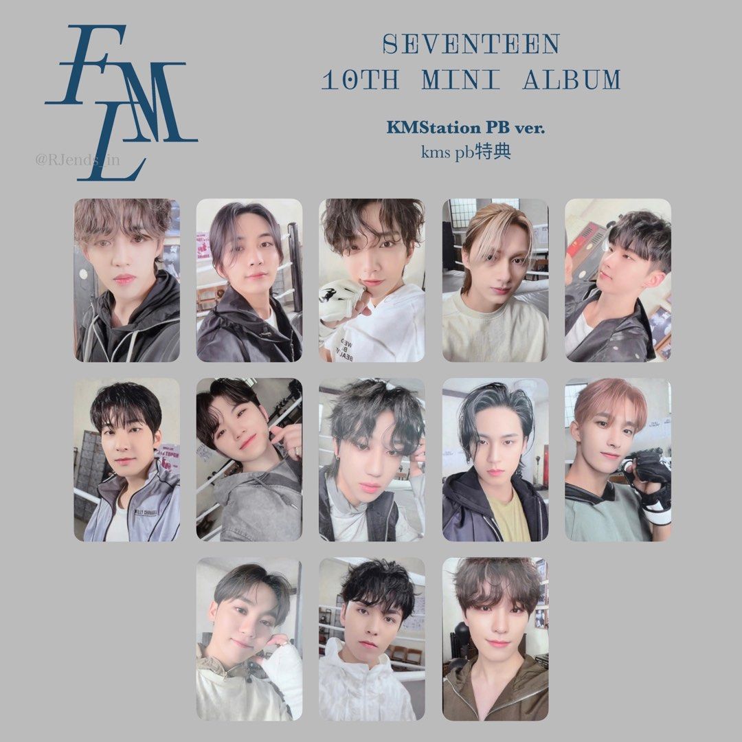 SEVENTEEN FML KMSTATION KMS PHOTOCARD PC, Hobbies & Toys