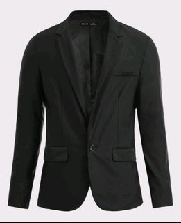 Manfinity Mode Men Lapel Neck Flap Detail Blazer & Shorts