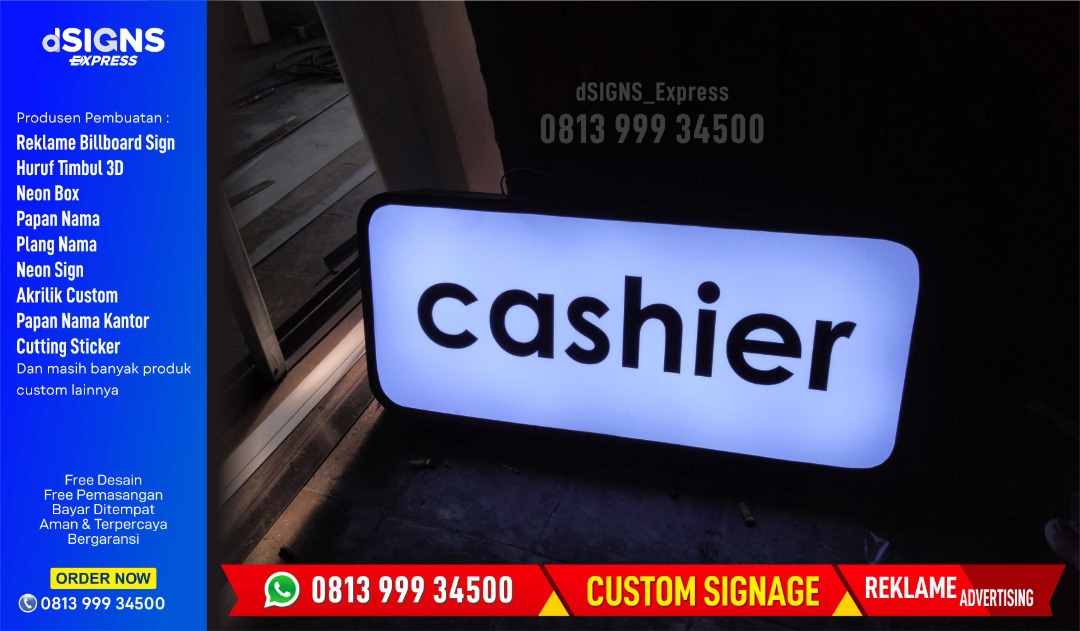 Signbox Akrilik/ Neon Box Toko/ Neon Sign, Desain & Kerajinan Tangan ...