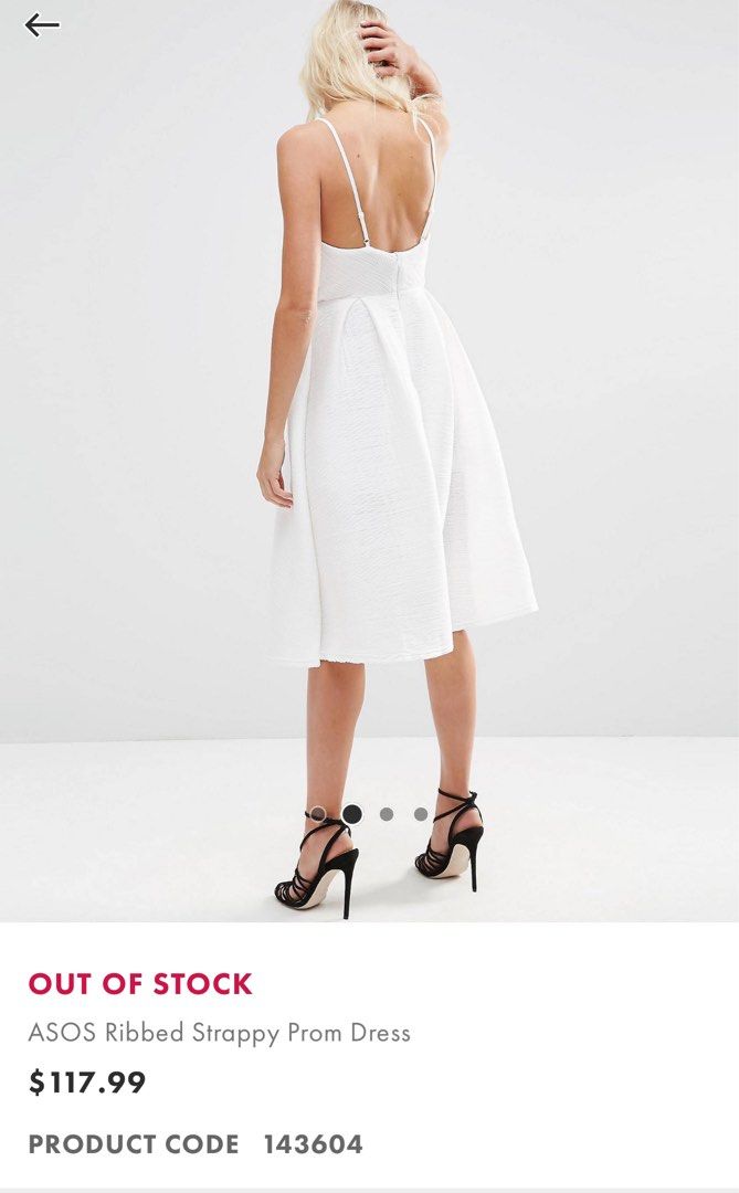 Asos white prom dress online