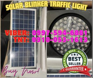 Solar Blinker Traffic Light Amber 300MM