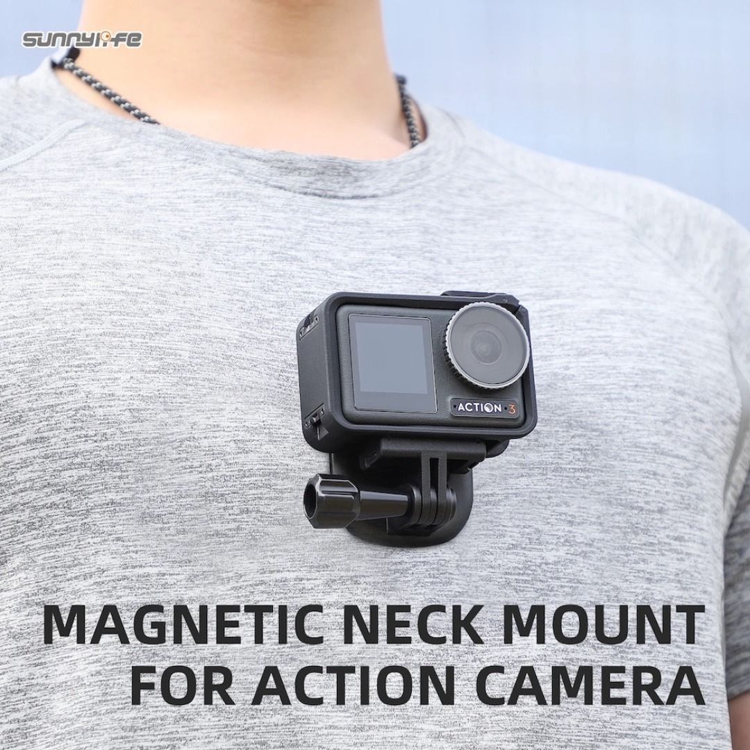 SUNNYLIFE ZJ554 磁性挂绳胸部颈带POV固定带 适用于GoPro Insta360 DJI运动相机628658198310421129