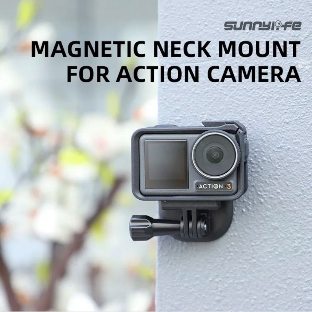 SUNNYLIFE ZJ554 磁性挂绳胸部颈带POV固定带 适用于GoPro Insta360 DJI运动相机62865819831042111