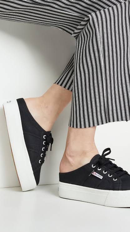 Superga flatform mule best sale