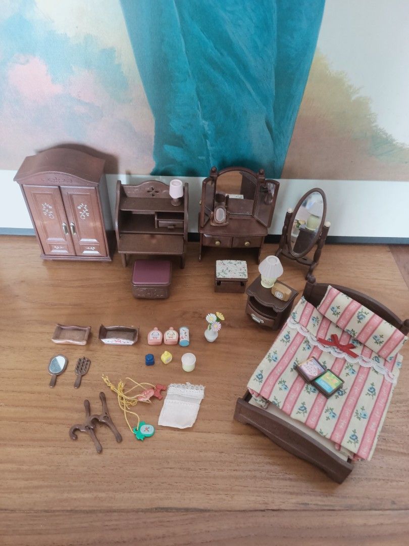 Sylvanian families master bedroom furniture set online