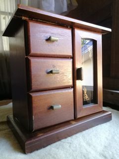 TOYO Japan Jewelry Mini Cabinet & Music Box