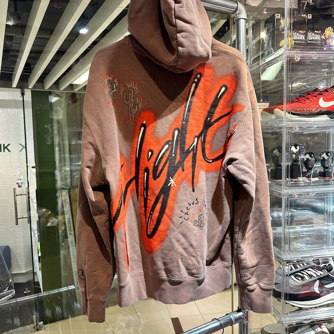 Scott Hoodie Sweat Jordan X Travis Scott Travis Scott Cactus Jack X Jordan  Pullover Hoodie Khaki/