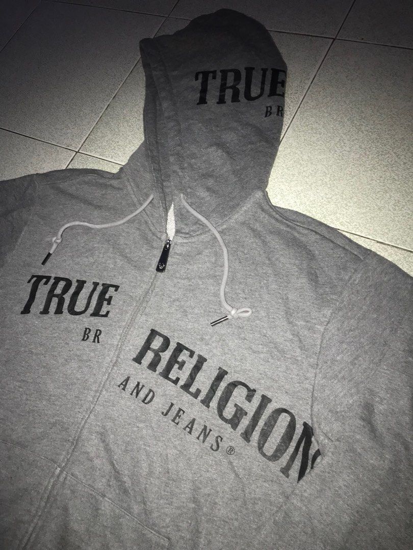 True Religion hoodie (Category: Coats, Jackets and Outerwear) located in Zamboanga. Submitted by alzuldik (Listing ID 1291489099, Image 3). Description: For sale !!! True Religion Size large W22.5 L26 Verygood condition Price : 1,000 Pesos only !!.