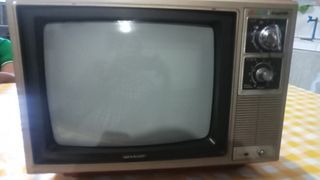 vintage sharp crt tv