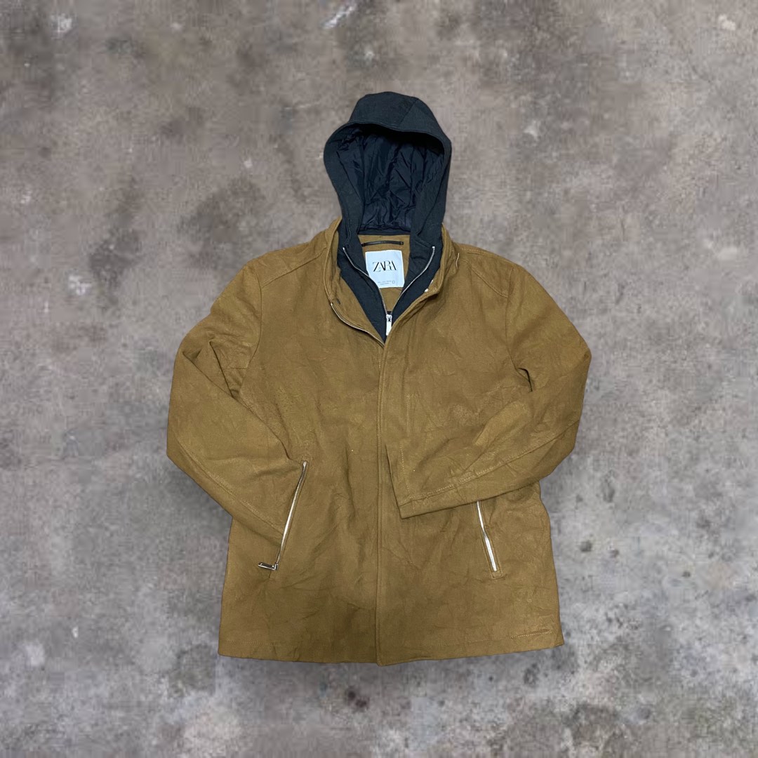 Zara fleece jacket camel hot sale