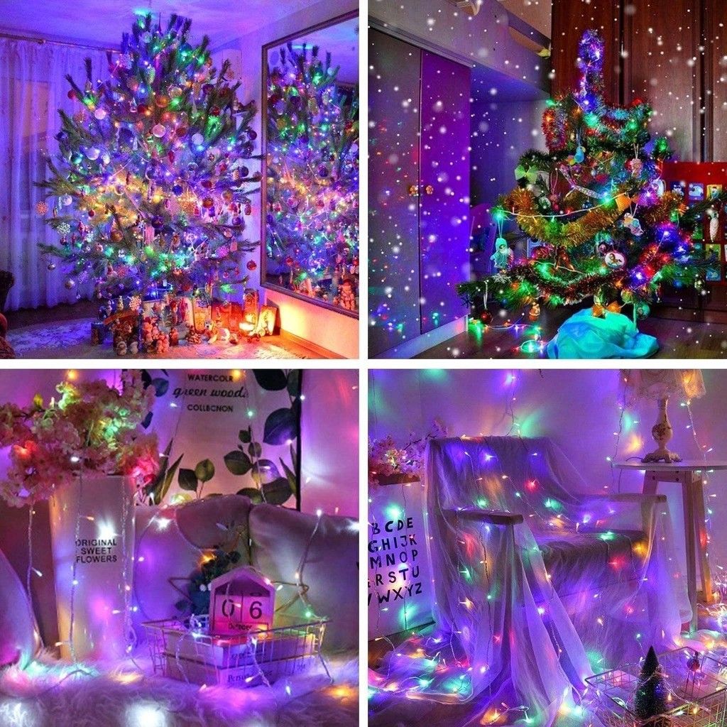 10M 100 LED String Lights with 8 Modes Waterproof Lamp for Indoor
