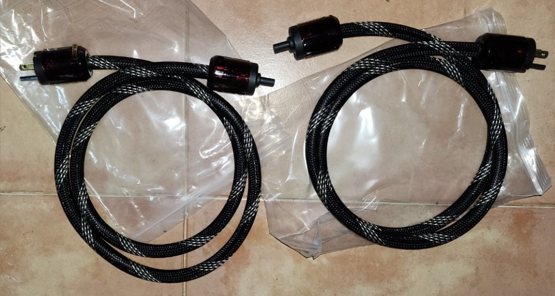 1.5 metre HI-End Audiophile Pure copper US Power Cord Cable SG ext PLUG