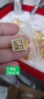 18k SD gold mens ring