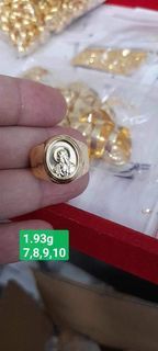 18k SD gold mens ring