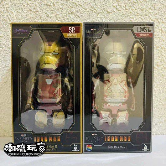 新品上市bearbrick Bearbrick 400% IRON MAN MK85 MK5 全新現貨, 興趣 