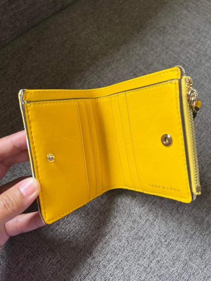 Tory burch t zag zip mini wallet hot sale