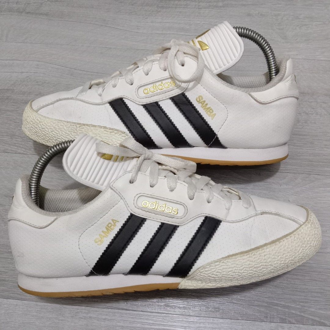 Adidas samba super white outlet gold
