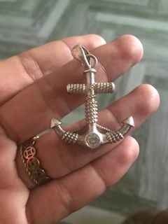 Anchor silver pendant