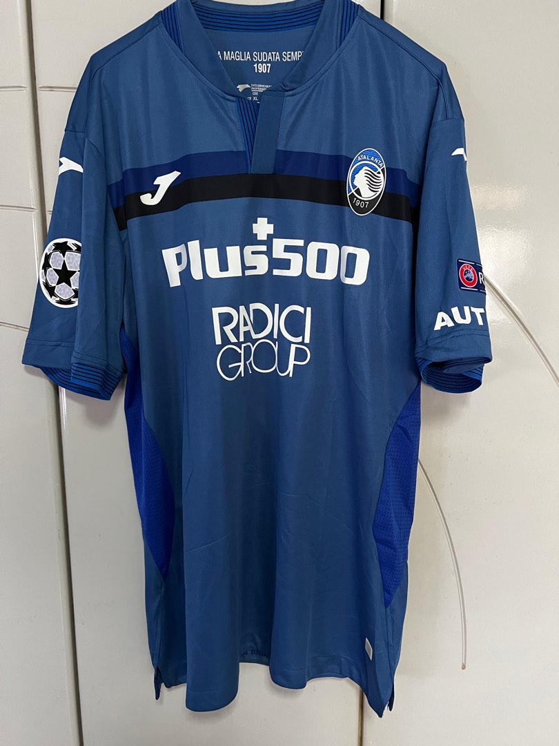 Atalanta 2020 21 Third Jersey with Champions league patches Dugan Zapata print Men s Fashion Activewear on Carousell
