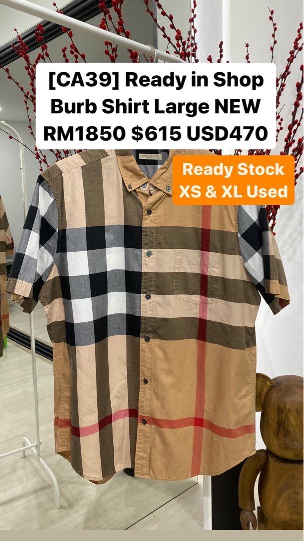Fake burberry check shirt store