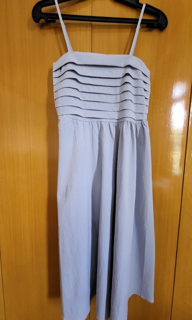 Bangkok dress in light blue (Category: Dresses) located in Makati City. Submitted by Provari128 (Listing ID 1291592600, Image 2). Description: BKK dress similar to Out and About MNL Maria dress Used twice First photo - reference only Smocked back Color - light blue RFS - decluttering, I also have this in white Payment: BDO / UB / Gcash Shipping: Gogo express / J&T / Flash express.