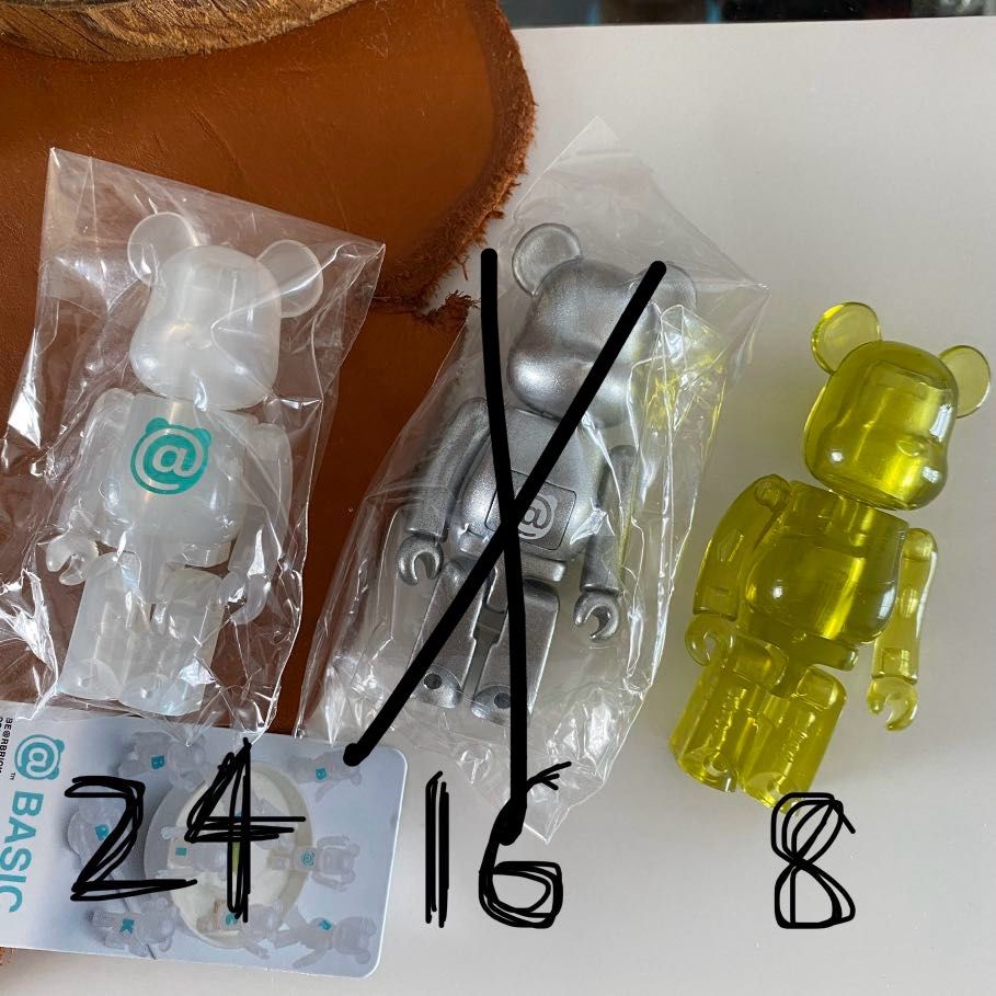 Bearbrick, sold separate or Authentic series 31 30 16