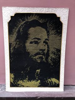 Big Cross Stitch Jesus  without frame as-is  PH