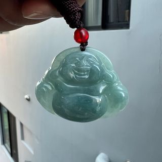 Blue Water Jade Buddha Pendant