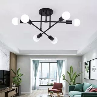 Brand New Modern Nordic Gold and Black Ceiling Light Chandelier On Sale