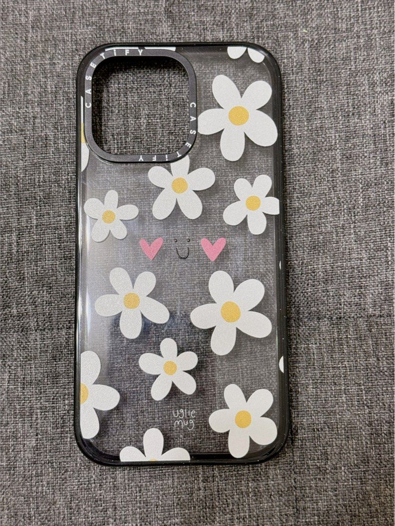 CASETIFY微笑小雛菊Uglie Mug Bloom IPHONE15PROMAX, 手機及配件