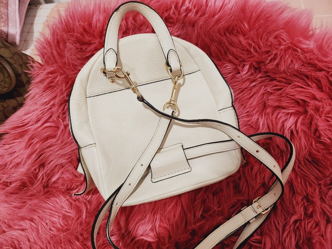 Coach andi backpack white discount