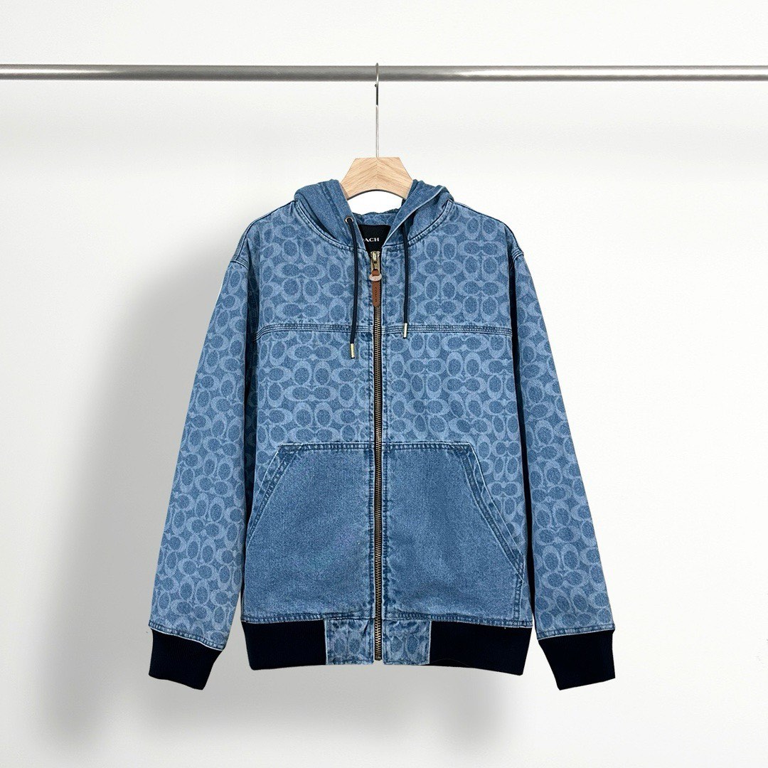 LAFAYETTExW-BASE DENIM HOODED COACH JKT Apparel – The Lafayette Shoppe