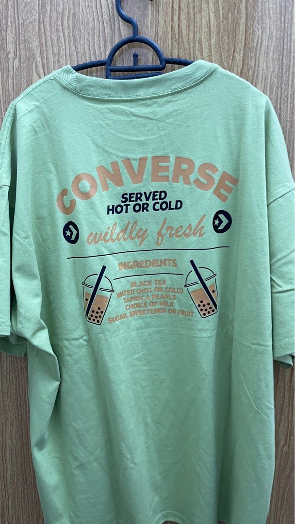 Converse Men's Tea Graphic Loose Fit T-Shirt - White, Men's Fashion, Tops &  Sets, Tshirts & Polo Shirts on Carousell
