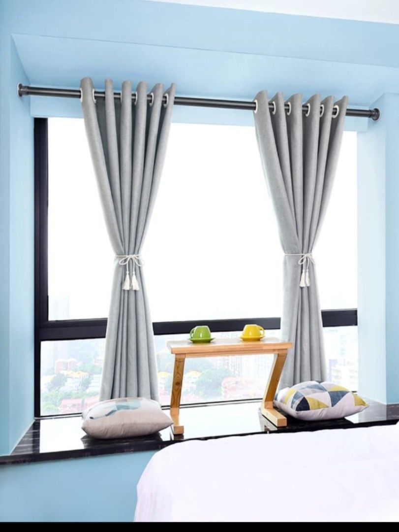 Curtain rod no drilling required, Furniture & Home Living, Home