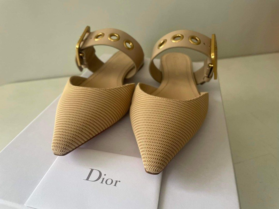 D-Dior mules size 35.5 (Category: Sneakers & Footwear) located in Manila. Submitted by donna___ (Listing ID 1291566155, Image 2). Description: So so hard to let this go. Brand new (only tried on indoors) With box and dust bags Ganda in person!!! Rfs: wrong size.