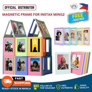 DIY Magnetic Photo Frame Compatible with Fujifilm Instax Mini 12 11 9 8+ 8  40 Photo Album Reusable Fridge Sticker Multifunctional Personalize Modern Decoration Display Liplay Film Magnetic Wall Artwork Frame for Home Office Gaming Bedroom Gift - VMI
