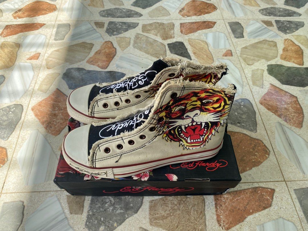 Ed hardy hot sale chuck taylor shoes
